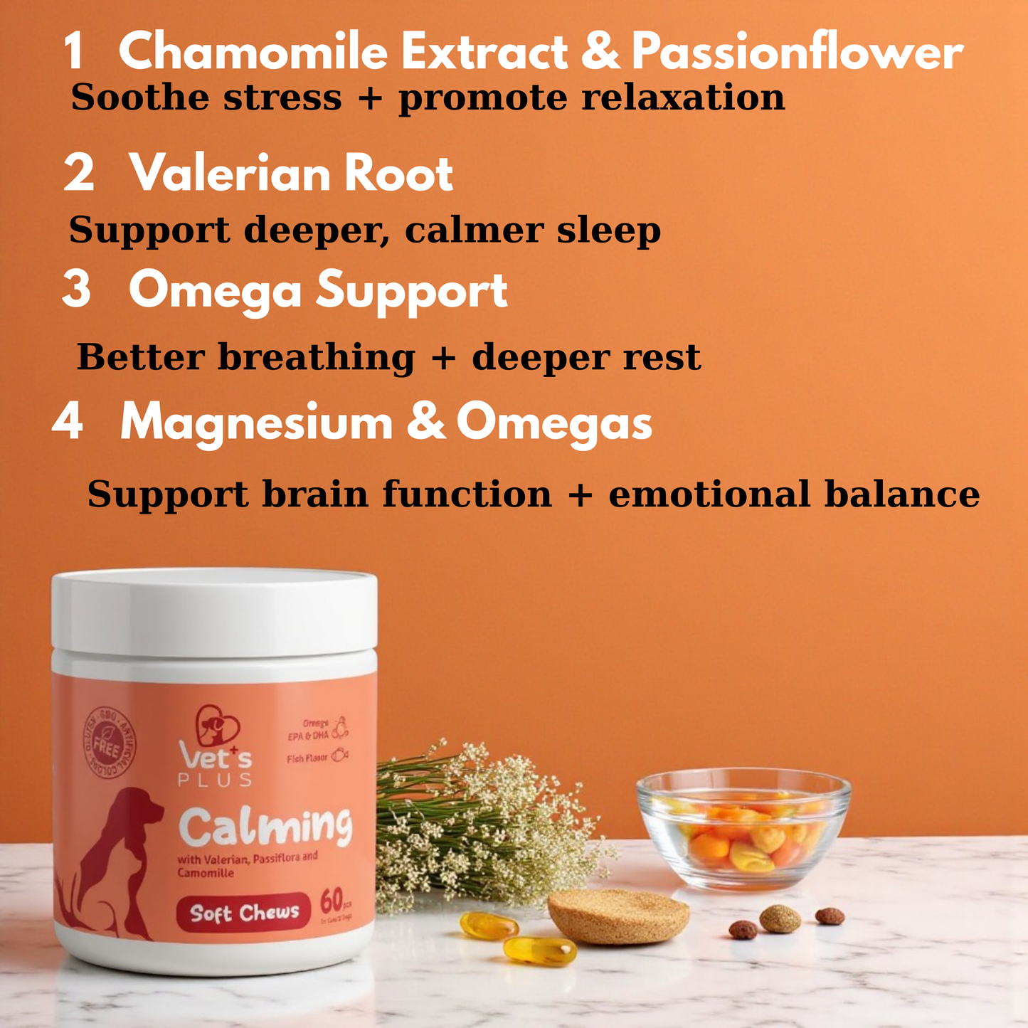 Advanced Calming Support Chews for Dogs & Cats